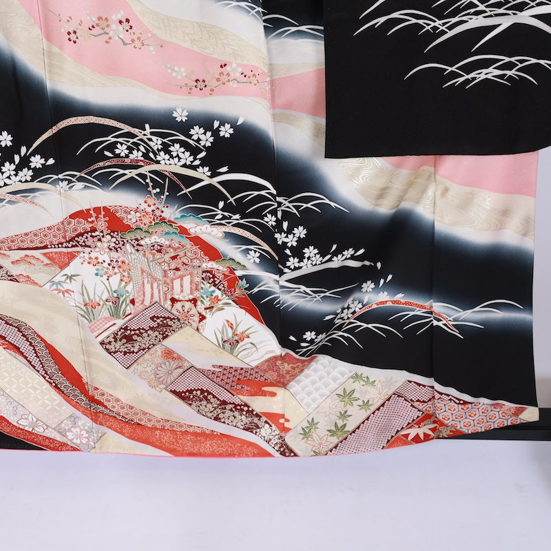 used Long-sleeved kimono (Furisode)/A064