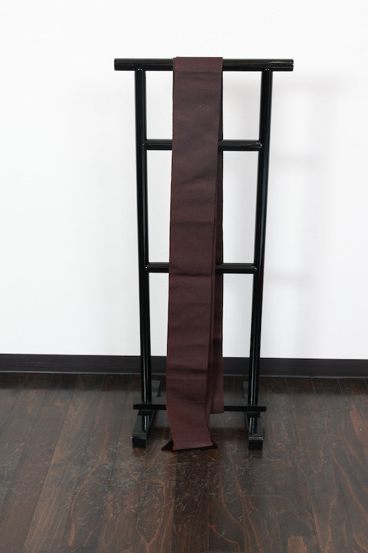 Men's Kaku-obi sash belt brown pre-owned /AZ10