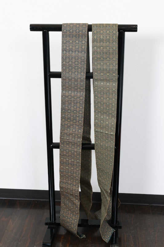 Men's Kaku-obi sash belt green indigo reversible pre-owned