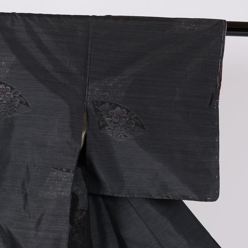 New Japanese kimono  (tsumugi) M Size 100%silkA115