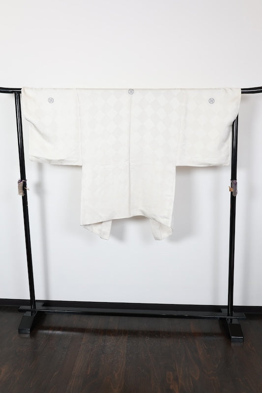 Men'S Haori white silver pre-owned /AZ19