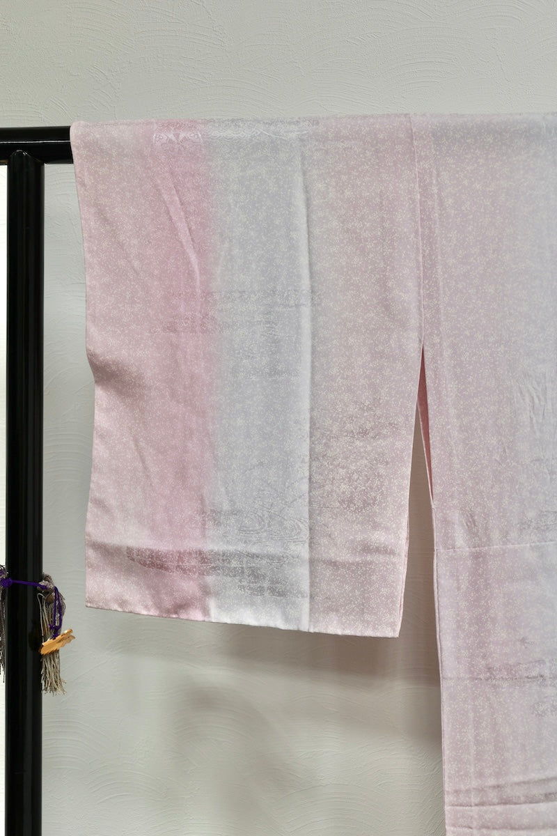 Nagajuban (long under-kimono) purple shades pre-owned /AZ44