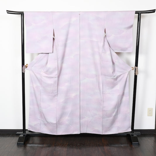 New, unused item　Japanese kimono  <Iromuzi> Lsize  silk 100% /T230