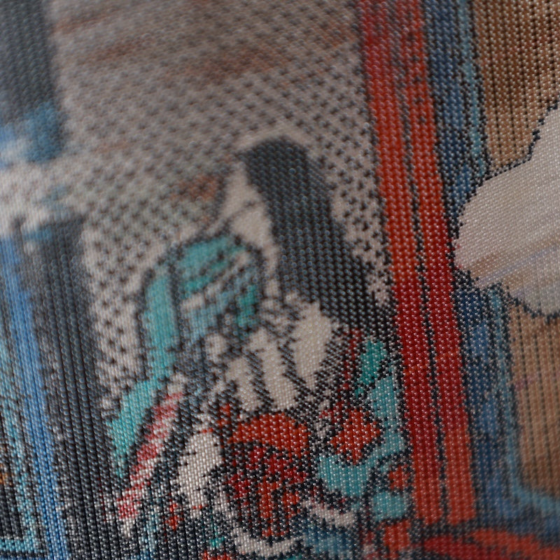 Japanese kimono used <Tsumugi> Msize  silk 100% /T229