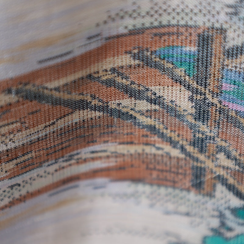 Japanese kimono used <Tsumugi> Msize  silk 100% /T229