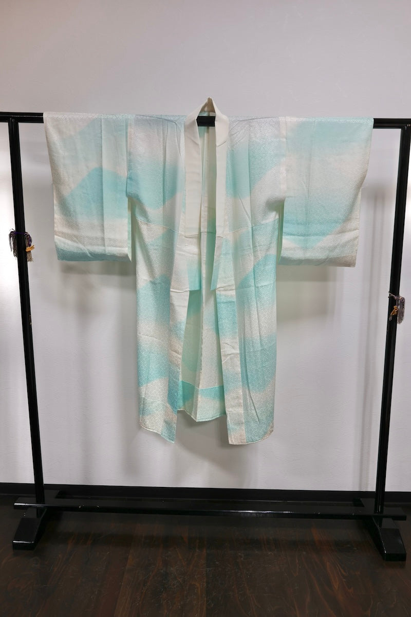 Nagajuban (long under-kimono) white light blue New /AZ37