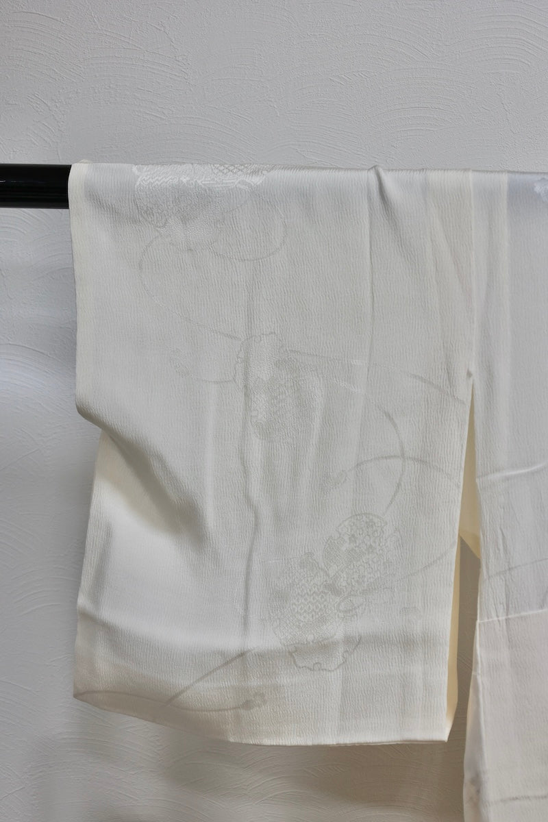 Nagajuban (long under-kimono) white pre-owned /AZ34
