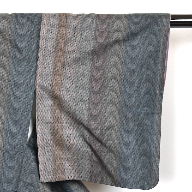 Japanese kimono used <Tsumugi> Msize  silk 100% /T227