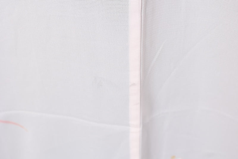 Summer formal kimono used (Ro silk), shades of pink, gold, white, dewdrop pattern, size L120