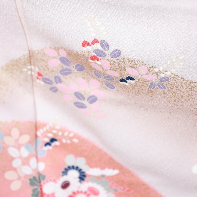 Japanese kimono used <houmongi> Msize  silk 100% /T225