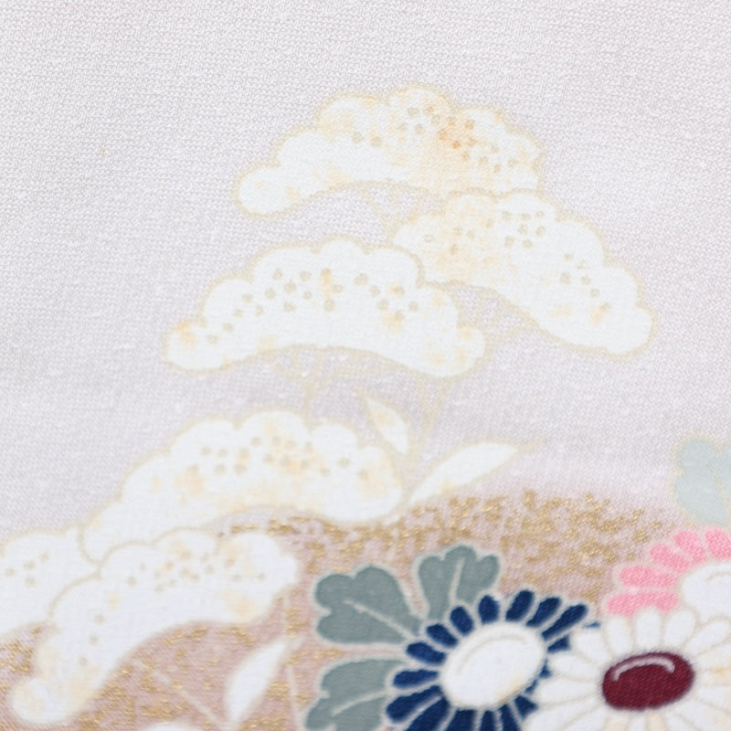 Japanese kimono used <houmongi> Msize  silk 100% /T225