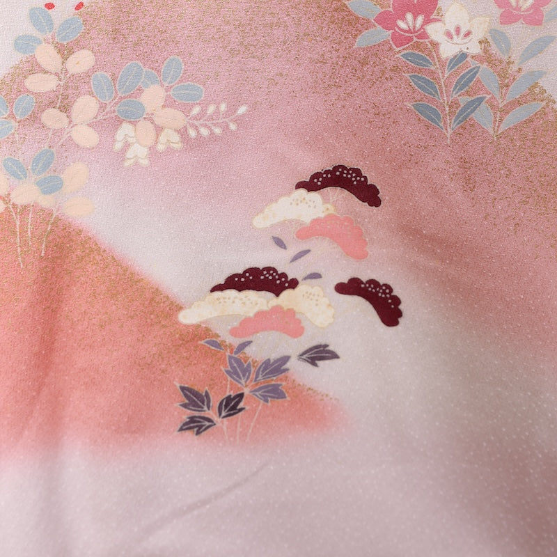 Japanese kimono used <houmongi> Msize  silk 100% /T225
