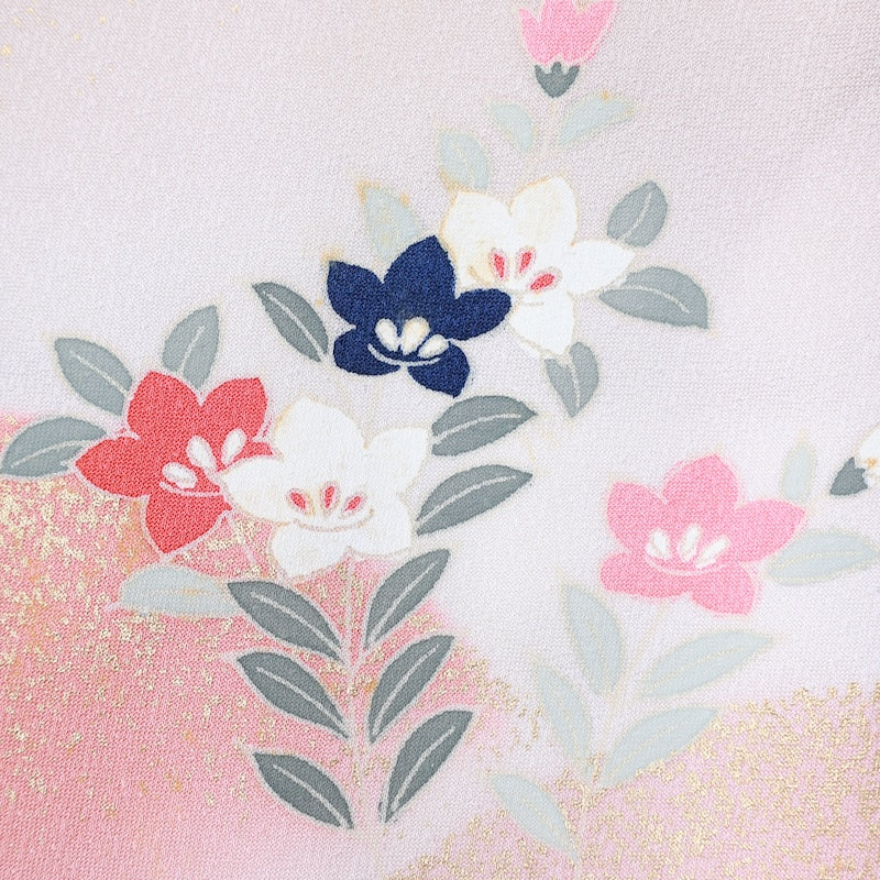 Japanese kimono used <houmongi> Msize  silk 100% /T225