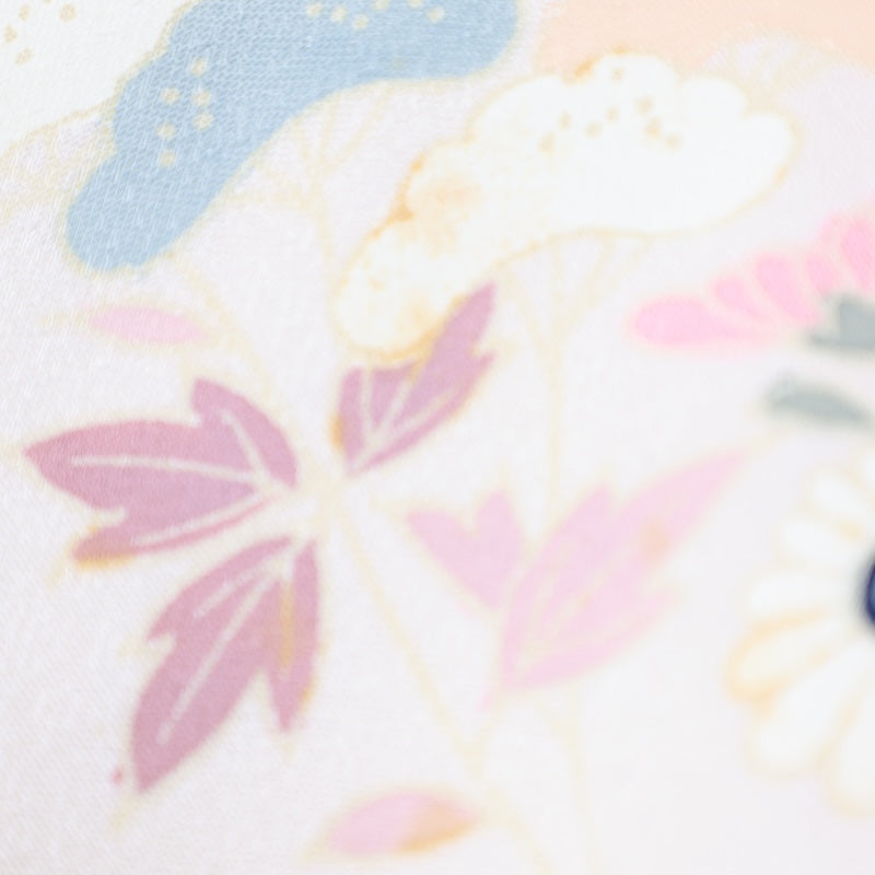 Japanese kimono used <houmongi> Msize  silk 100% /T225