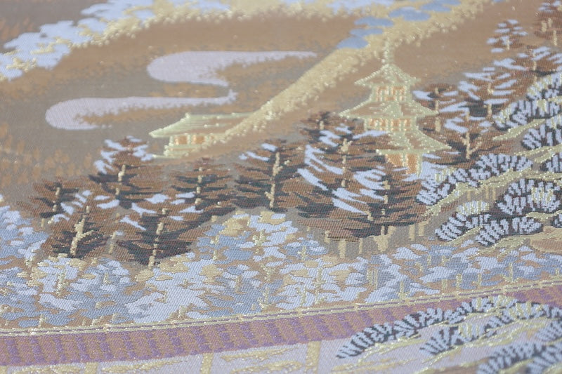 Japanese used sash belt (Fukuro-obi) 100% silk  /B1237