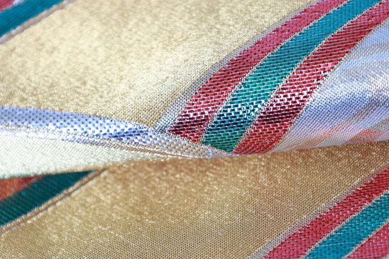 Japanese used sash belt (Fukuro-obi) 100% silk  /B1244