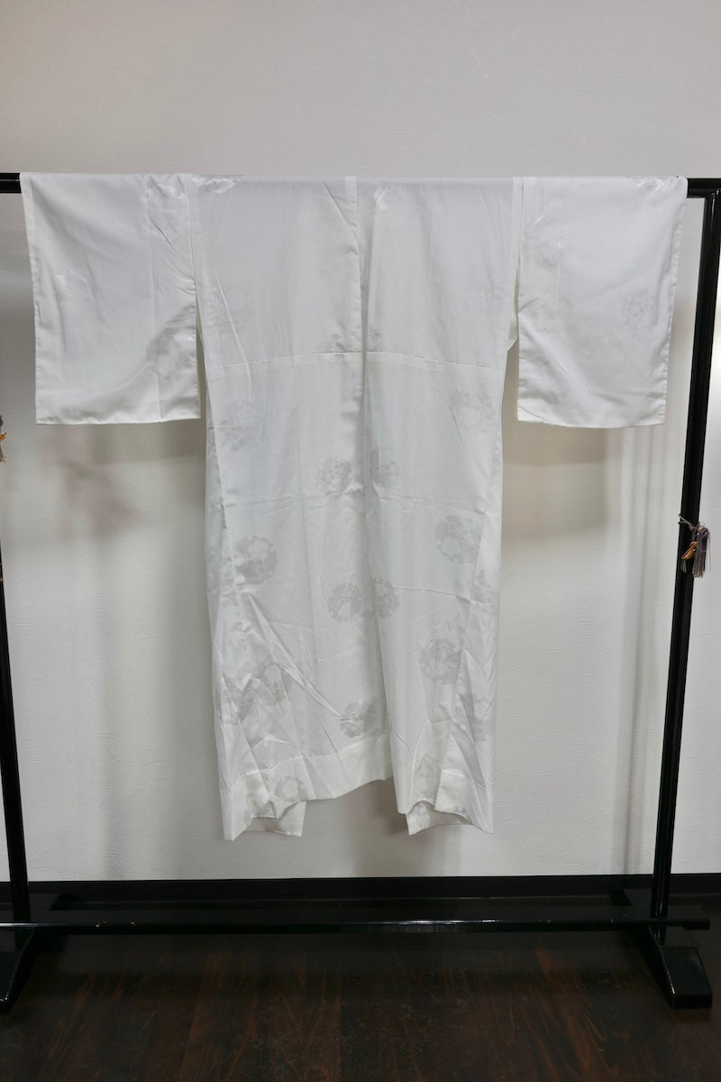 Nagajuban (long under-kimono) white pre-owned /AZ53