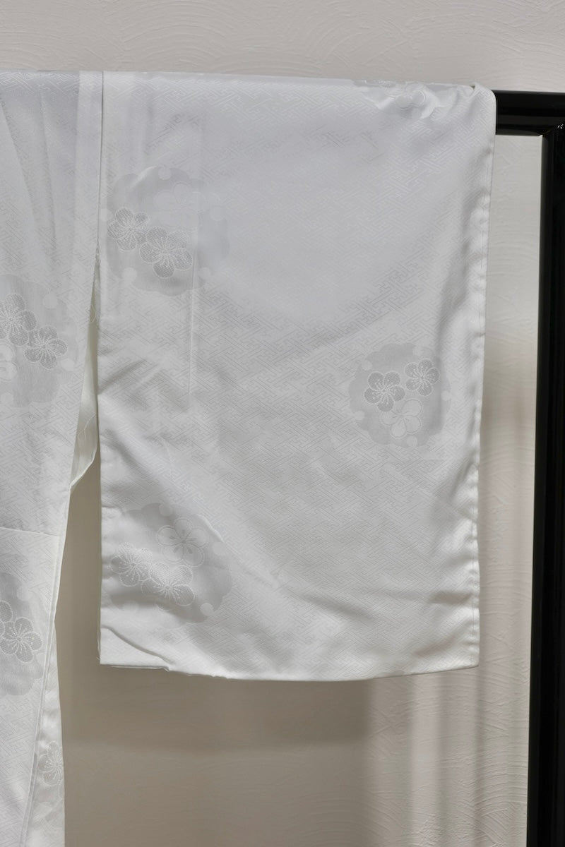 Nagajuban (long under-kimono) white pre-owned /AZ53
