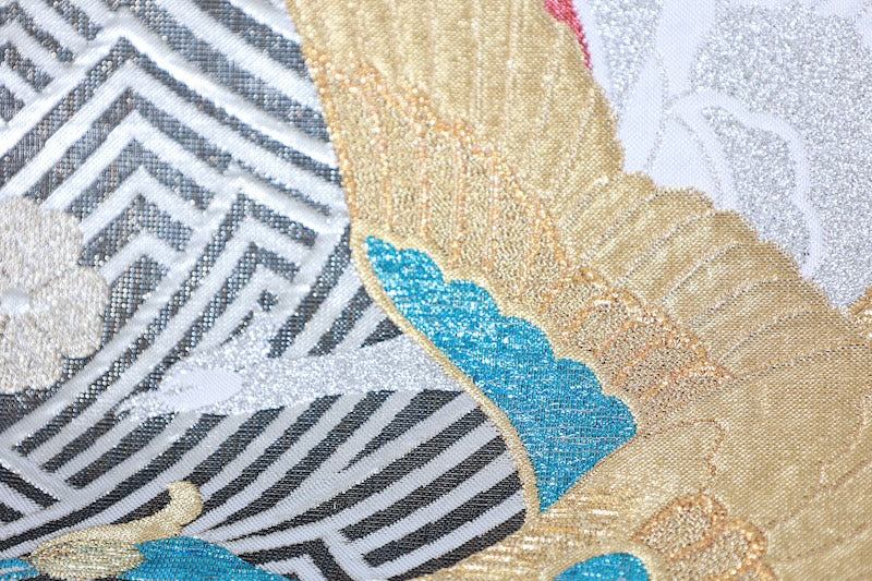 Japanese used sash belt (Fukuro-obi) 100% silk  /B1255