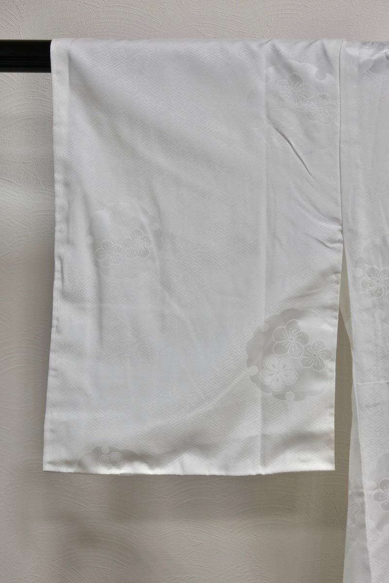 Nagajuban (long under-kimono) white pre-owned /AZ53