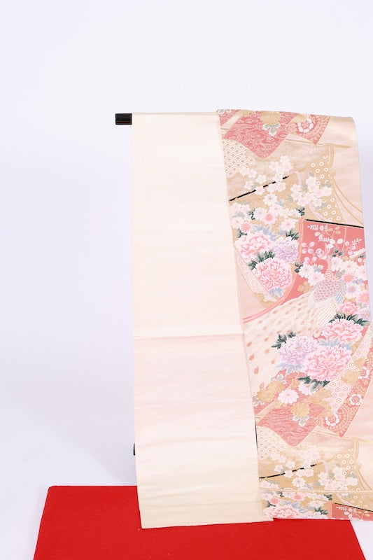 Japanese used sash belt (Fukuro-obi) 100% silk  /B1251