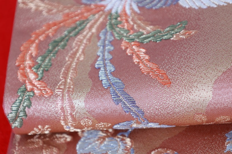 Japanese used sash belt (Fukuro-obi) 100% silk  /B1239