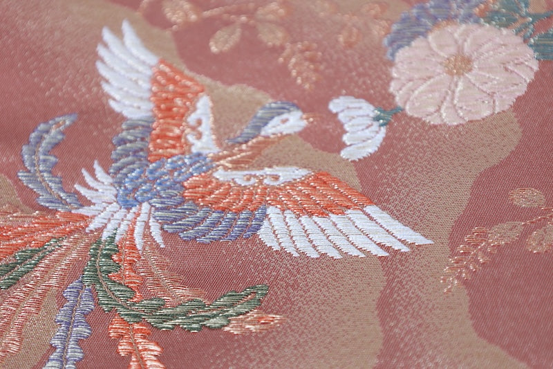 Japanese used sash belt (Fukuro-obi) 100% silk  /B1239