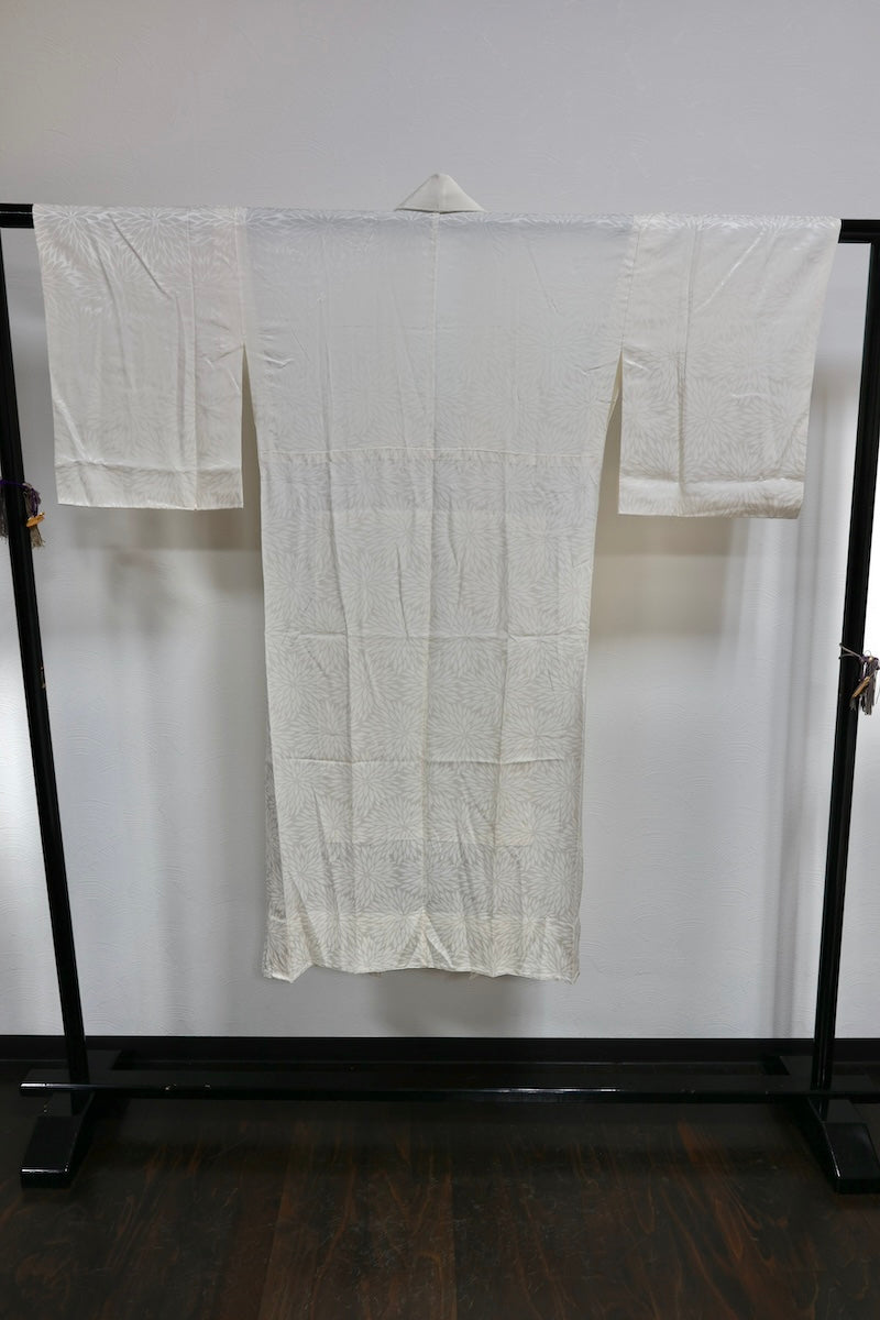 Nagajuban (long under-kimono) white pre-owned /AZ24