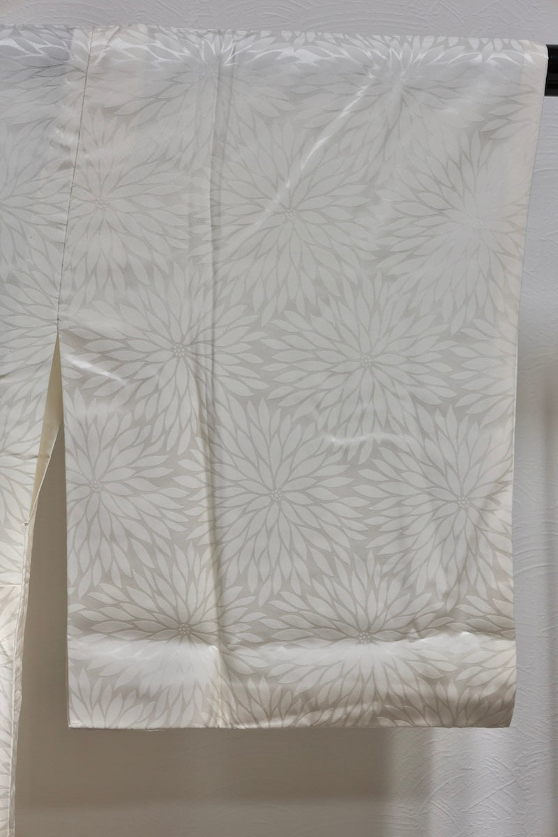 Nagajuban (long under-kimono) white pre-owned /AZ24