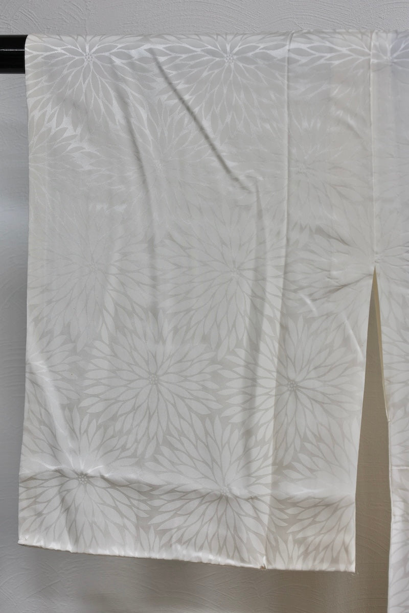 Nagajuban (long under-kimono) white pre-owned /AZ24