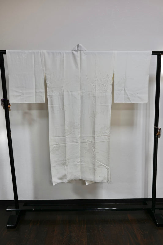 Nagajuban (long under-kimono) white pre-owned /AZ48