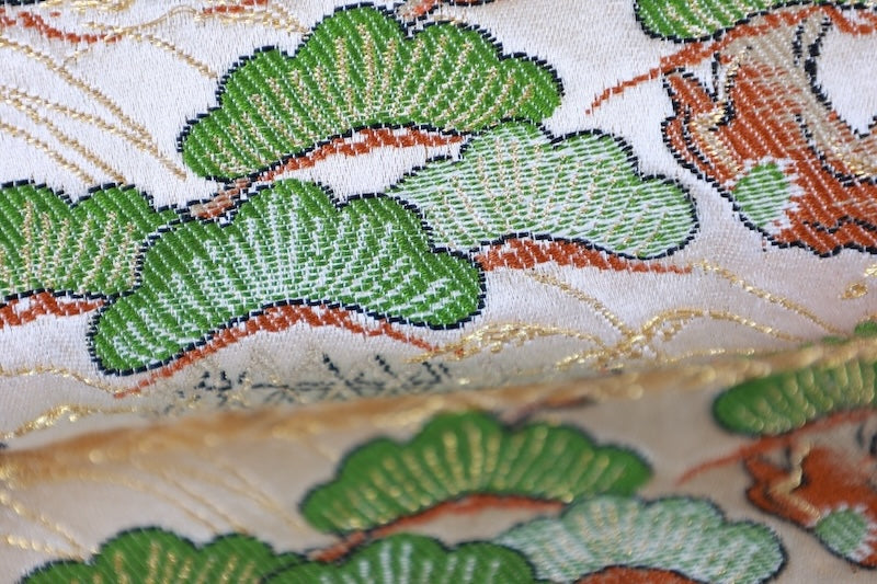 Japanese used sash belt (Fukuro-obi) 100% silk  /B1240