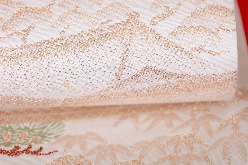 Japanese used sash belt (Fukuro-obi) 100% silk  /B1241