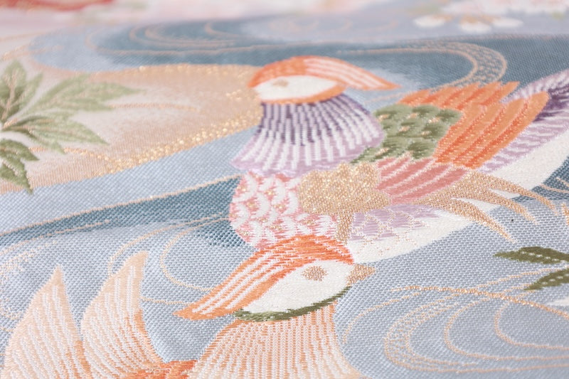 Japanese used sash belt (Fukuro-obi) 100% silk  /B1241