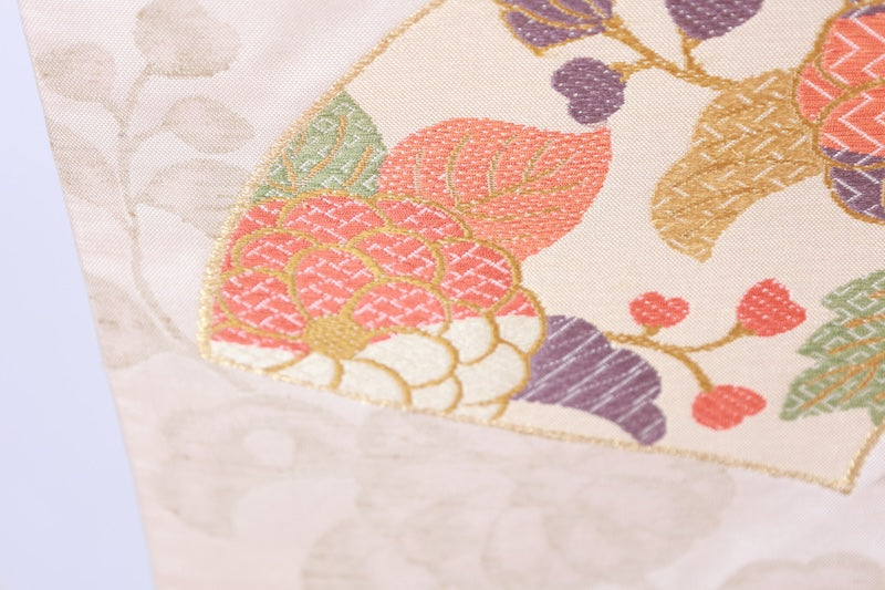 Japanese used sash belt (Fukuro-obi) 100% silk  /B1242