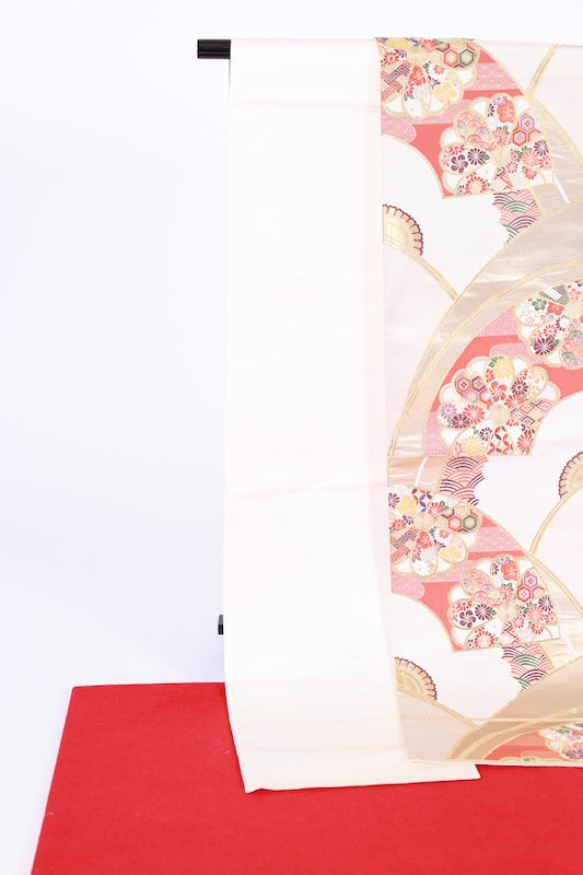 Japanese used sash belt (Fukuro-obi) 100% silk  /B1263