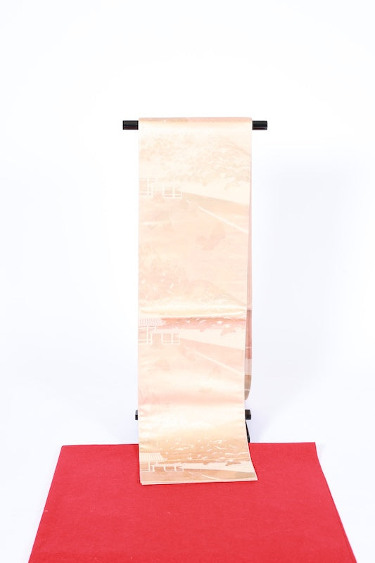 Japanese used sash belt (Fukuro-obi) 100% silk  /BB1250
