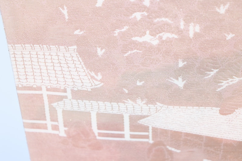 Japanese used sash belt (Fukuro-obi) 100% silk  /BB1250