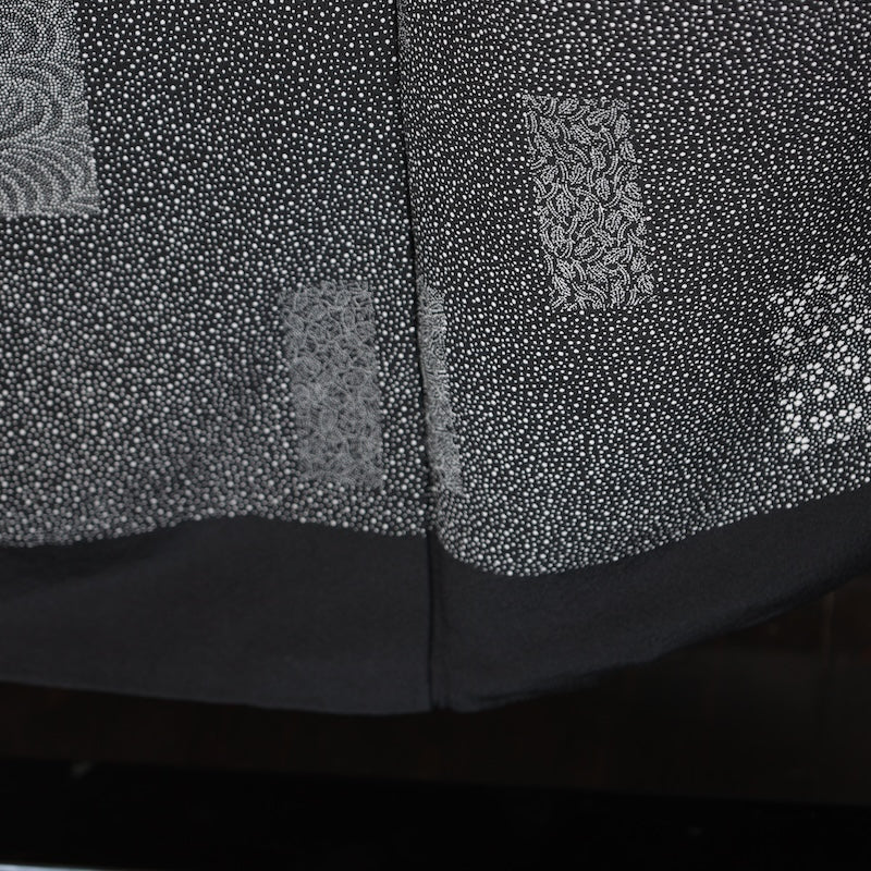 Japanese kimono used <Komon> Lsize  silk 100% /T214