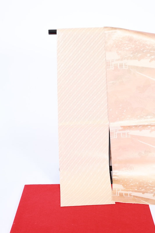 Japanese used sash belt (Fukuro-obi) 100% silk  /BB1250