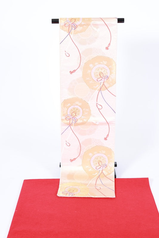 Japanese used sash belt (Fukuro-obi) 100% silk  /B1256