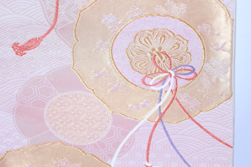 Japanese used sash belt (Fukuro-obi) 100% silk  /B1256