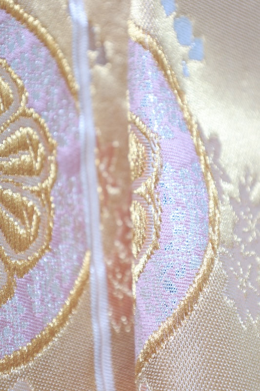 Japanese used sash belt (Fukuro-obi) 100% silk  /B1256