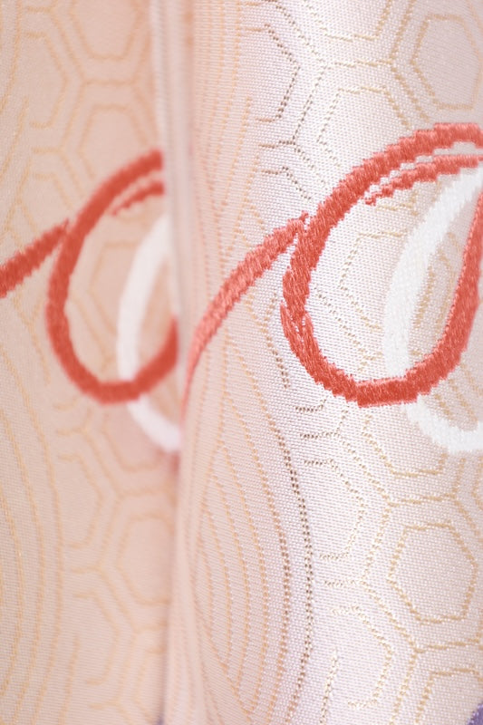 Japanese used sash belt (Fukuro-obi) 100% silk  /B1256