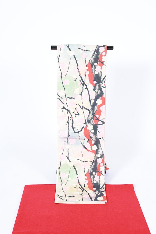 Japanese used sash belt (Fukuro-obi) 100% silk  /B1259