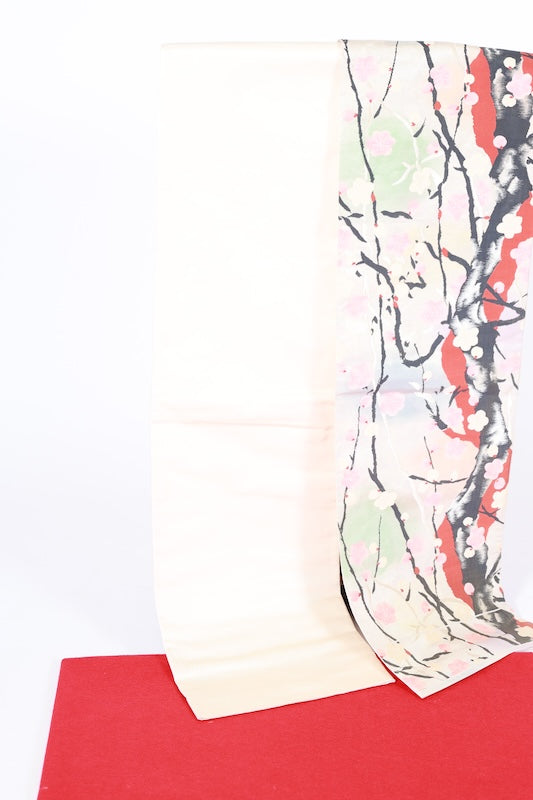 Japanese used sash belt (Fukuro-obi) 100% silk  /B1259