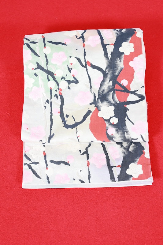 Japanese used sash belt (Fukuro-obi) 100% silk  /B1259