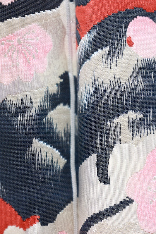 Japanese used sash belt (Fukuro-obi) 100% silk  /B1259