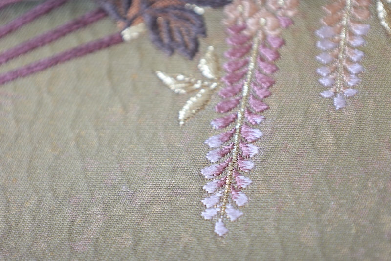 Japanese used sash belt (Fukuro-obi) 100% silk  /B1246