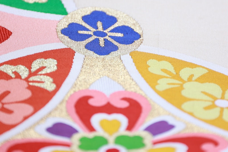 Japanese used sash belt (Fukuro-obi) 100% silk  /B